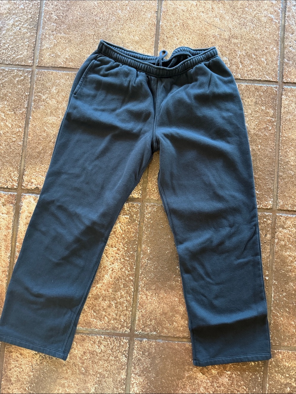 Black Fleece Jogger Pants